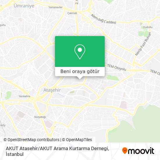 AKUT Atasehir / AKUT Arama Kurtarma Dernegi harita