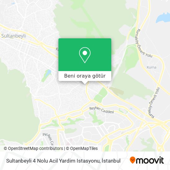 Sultanbeyli 4 Nolu Acil Yardim Istasyonu harita