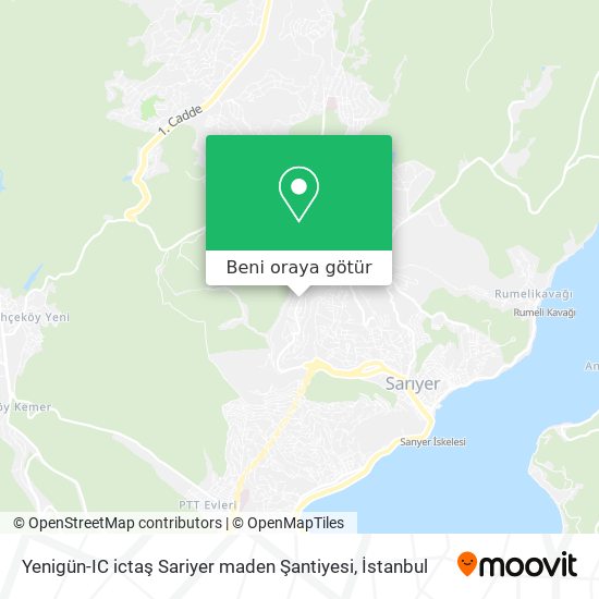 Yenigün-IC ictaş Sariyer maden Şantiyesi harita