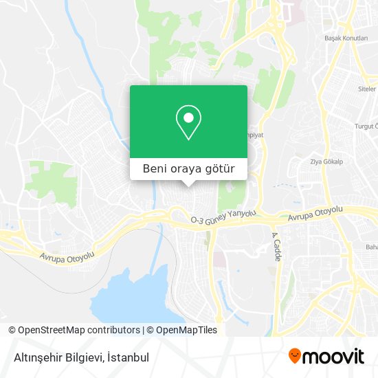 Altınşehir Bilgievi harita