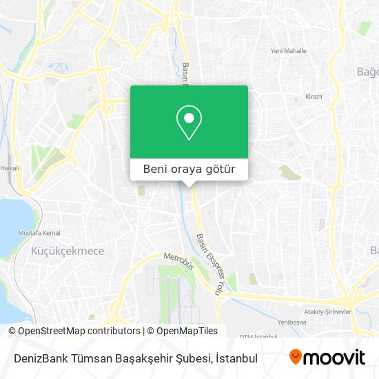 DenizBank Tümsan Başakşehir Şubesi harita