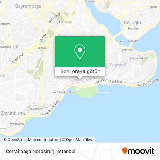 Cerrahpaşa Nöroşirurji harita