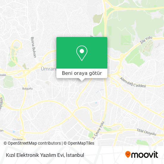 Kızıl Elektronik Yazılım Evi harita