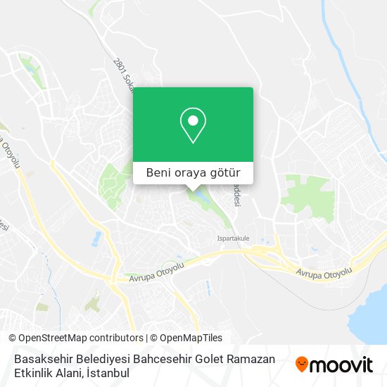 Basaksehir Belediyesi Bahcesehir Golet Ramazan Etkinlik Alani harita