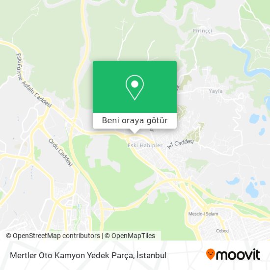Mertler Oto Kamyon Yedek Parça harita