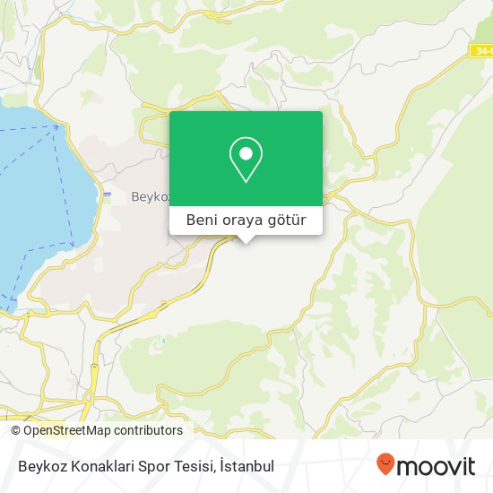 Beykoz Konaklari Spor Tesisi harita
