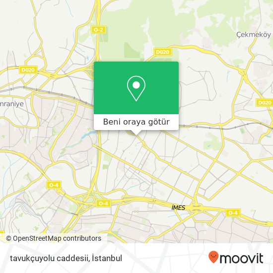 tavukçuyolu  caddesii harita