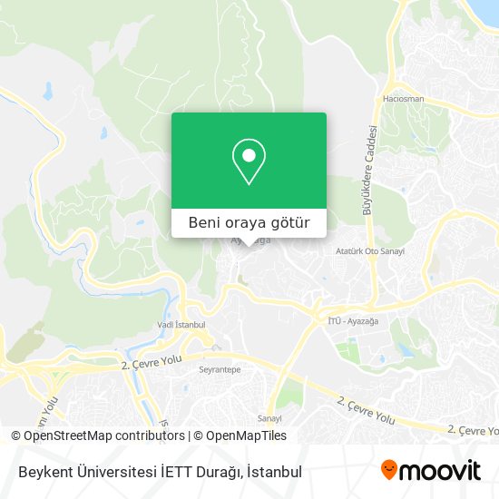 Beykent Üniversitesi İETT Durağı harita