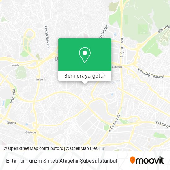 Elita Tur Turizm Şirketi Ataşehır Şubesi harita