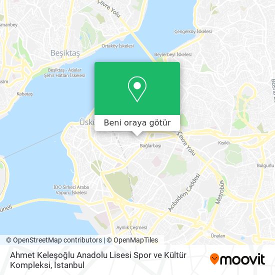 Ahmet Keleşoğlu Anadolu Lisesi Spor ve Kültür Kompleksi harita