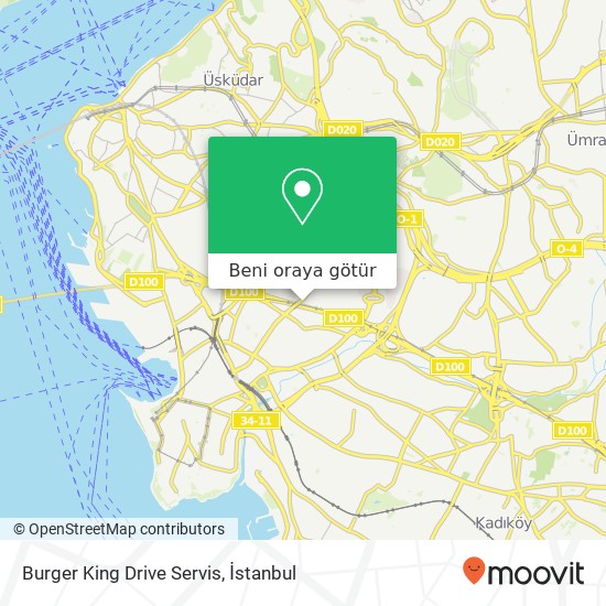 Burger King Drive Servis harita