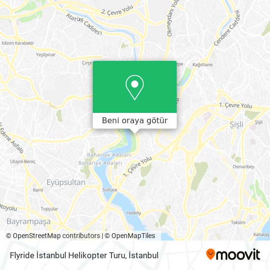 Flyride İstanbul Helikopter Turu harita