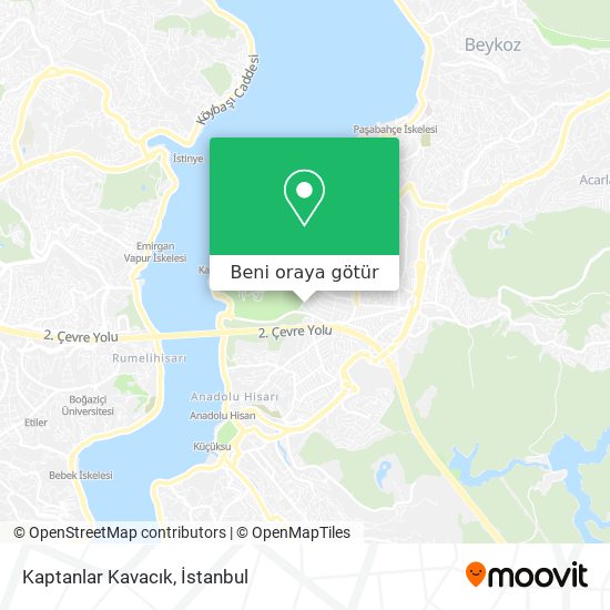 Kaptanlar Kavacık harita