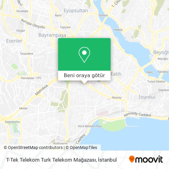 T-Tek Telekom Turk Telekom Mağazası harita