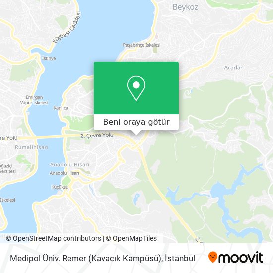 Medipol Üniv. Remer (Kavacık Kampüsü) harita