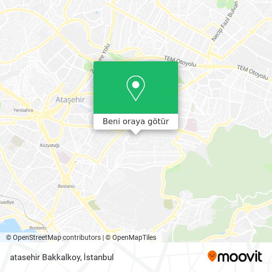 atasehir Bakkalkoy harita