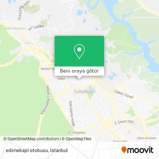 edirnekapi otobusu harita