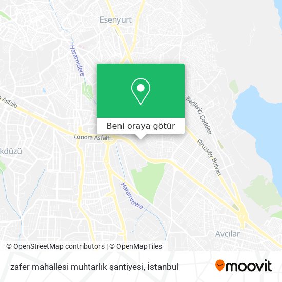 zafer mahallesi muhtarlık şantiyesi harita