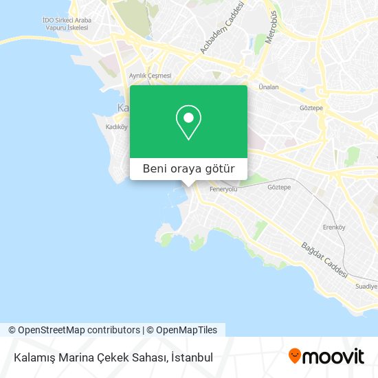 Kalamış Marina Çekek Sahası harita