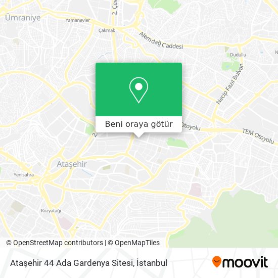 Ataşehir 44 Ada Gardenya Sitesi harita