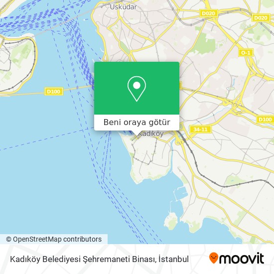 Kadıköy Belediyesi Şehremaneti Binası harita