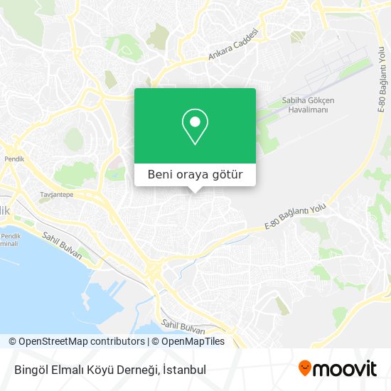 Bingöl Elmalı Köyü Derneği harita