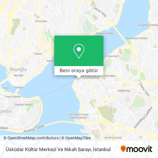 Üsküdar Kültür Merkezi Ve Nikah Sarayı harita