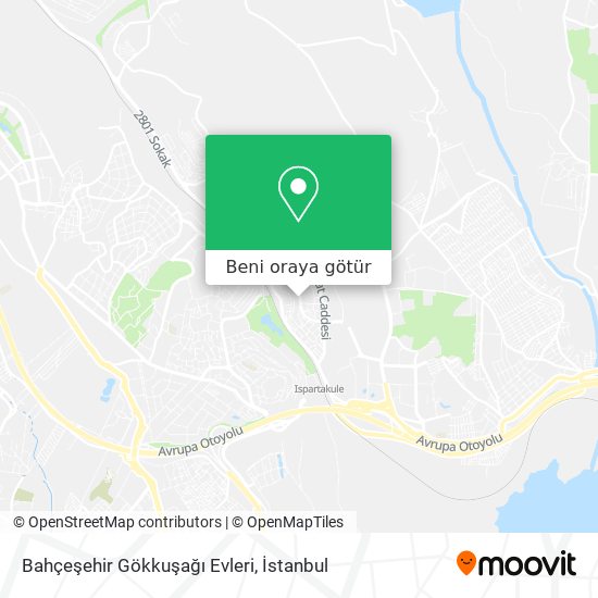 Bahçeşehir Gökkuşağı Evleri harita