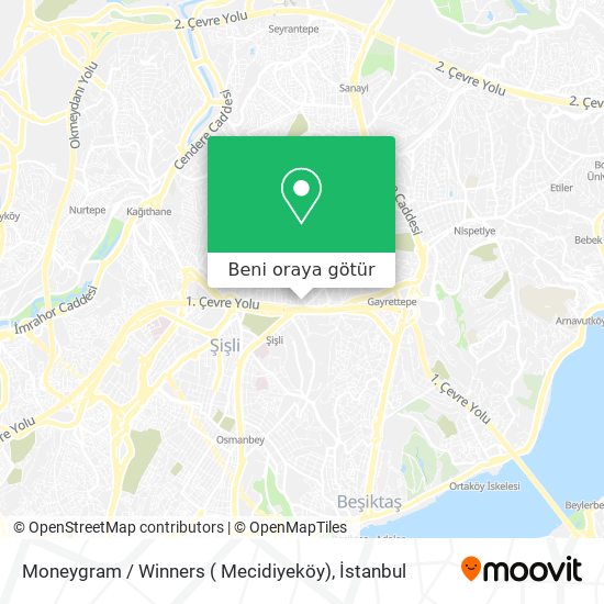 Moneygram / Winners  ( Mecidiyeköy) harita