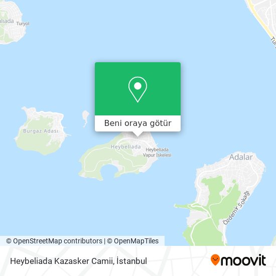Heybeliada Kazasker Camii harita