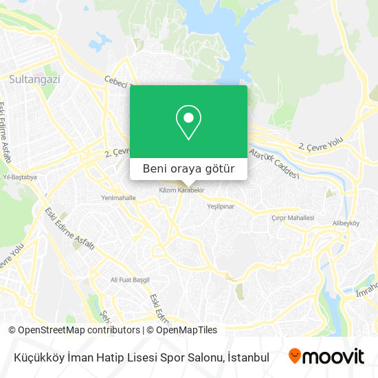 Küçükköy İman Hatip Lisesi Spor Salonu harita