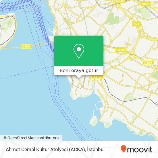 Ahmet Cemal Kültür Atölyesi (ACKA) harita