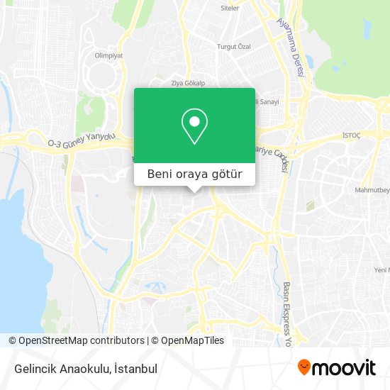 Gelincik Anaokulu harita