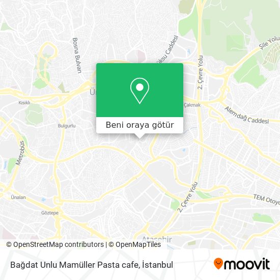 Bağdat Unlu Mamüller Pasta cafe harita