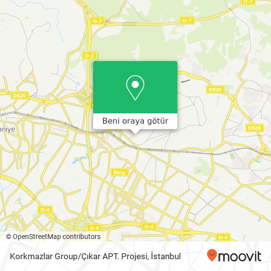 Korkmazlar Group / Çıkar APT. Projesi harita