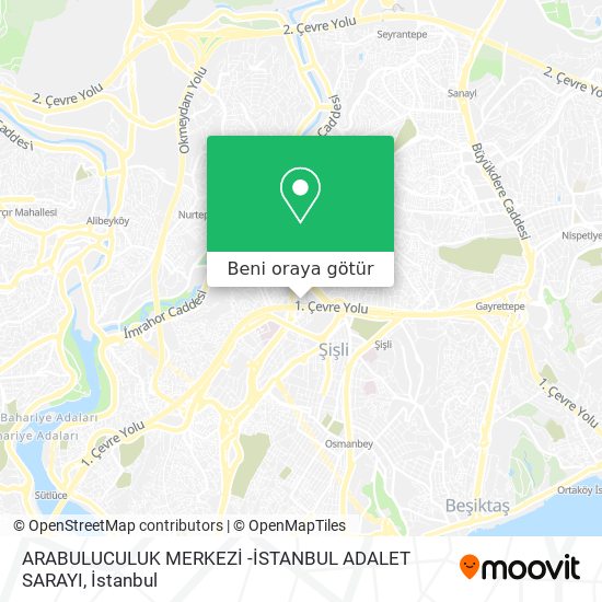 ARABULUCULUK MERKEZİ -İSTANBUL ADALET SARAYI harita