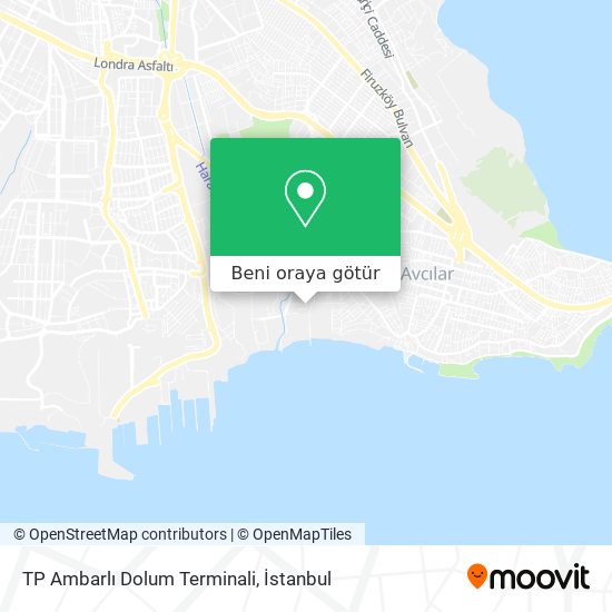 TP Ambarlı Dolum Terminali harita