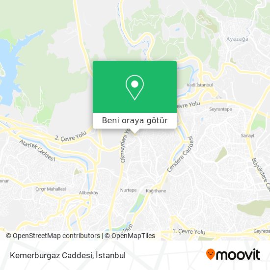 Kemerburgaz Caddesi harita