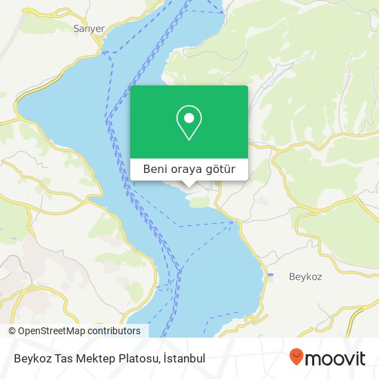 Beykoz Tas Mektep Platosu harita