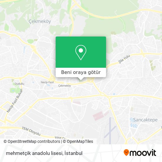 mehmetçik anadolu lisesi harita
