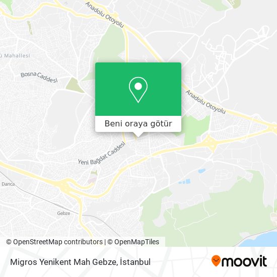 Migros Yenikent Mah Gebze harita