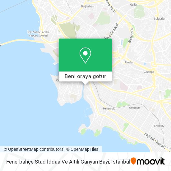 Fenerbahçe Stad İddaa Ve Altılı Ganyan Bayi harita