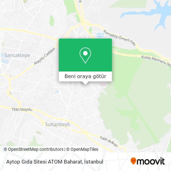 Aytop Gıda Sitesi ATOM Baharat harita