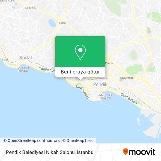 Pendik Belediyesi Nikah Salonu harita