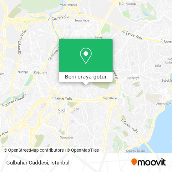 Gülbahar Caddesi harita