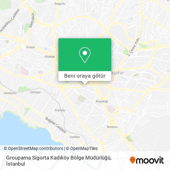 Groupama Sigorta Kadıköy Bölge Müdürlüğü harita