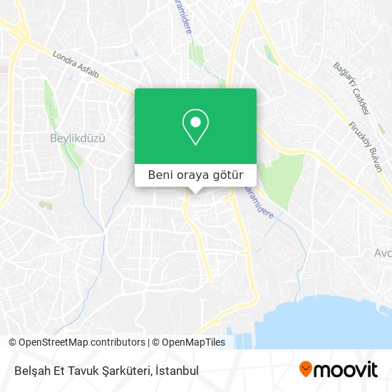 Belşah Et Tavuk Şarküteri harita