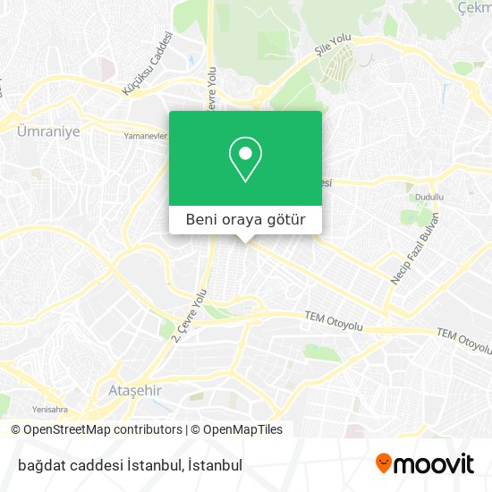 bağdat caddesi İstanbul harita