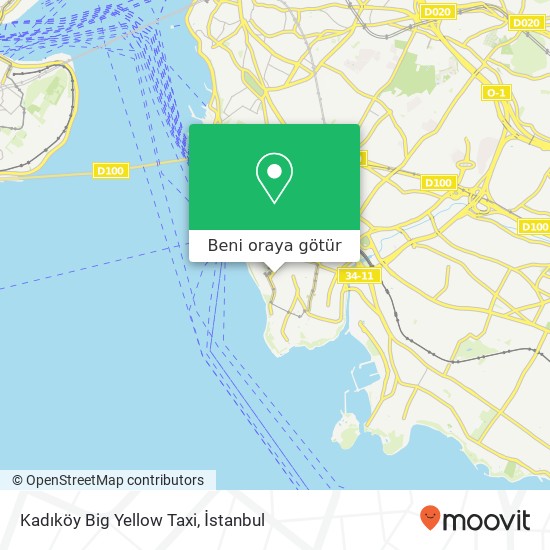 Kadıköy Big Yellow Taxi harita