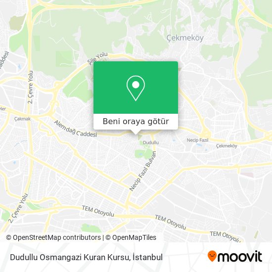 Dudullu Osmangazi Kuran Kursu harita